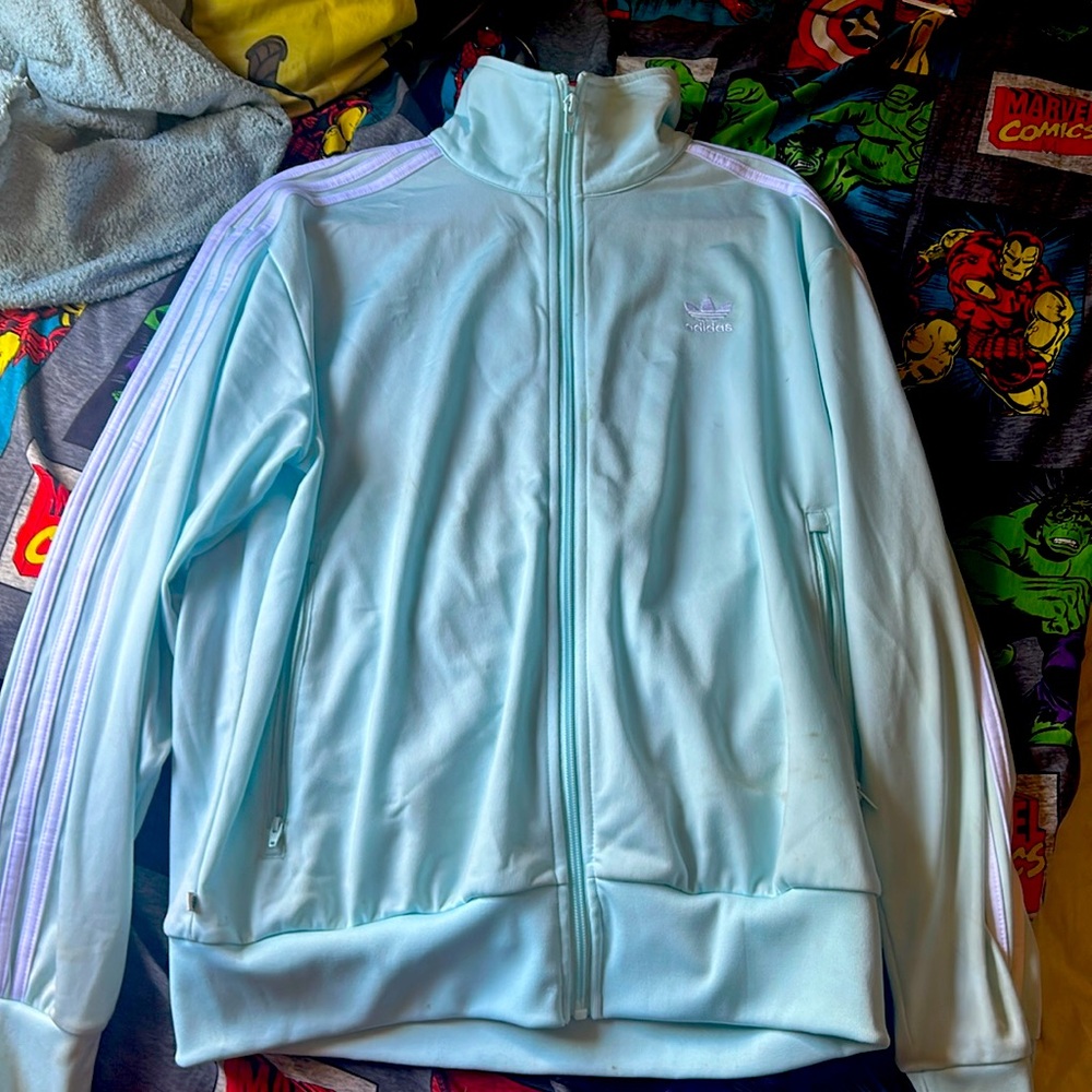Blue Adidas tracksuit size men’s medium